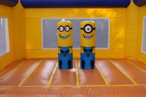 Inside Minions jumping castle