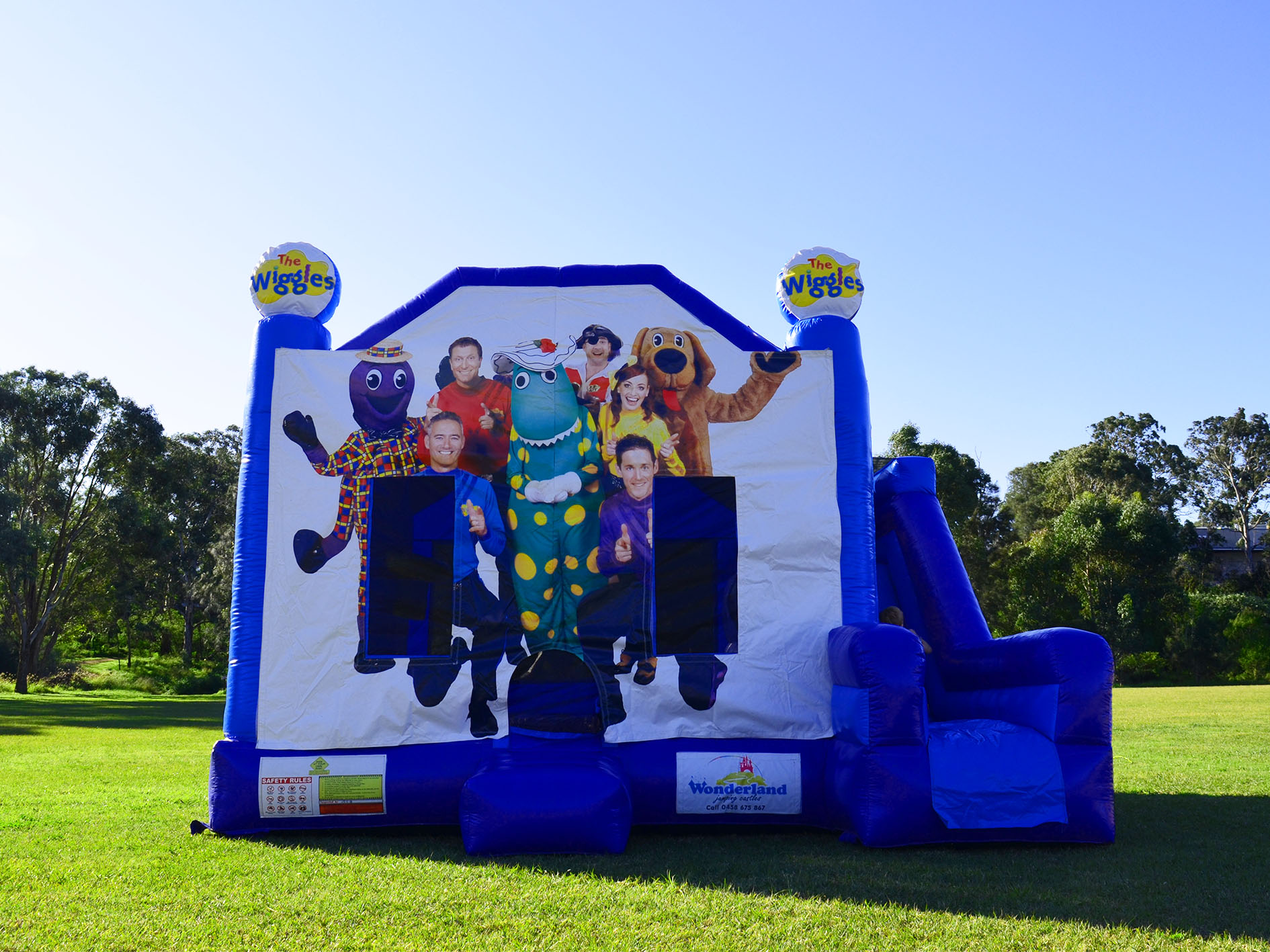 The Wiggles Jumping Castle Hire and Slide Wonderland Jumping Castles