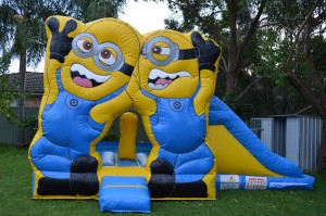 Large Minions jumping castle with slide