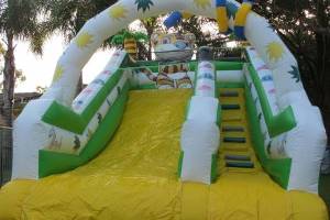 Giant Tiger themed inflatable slide