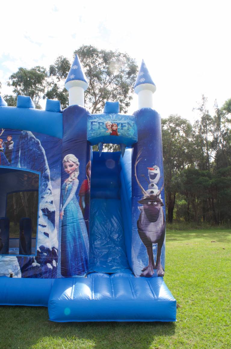 Frozen Tower Jumping Castle Hire and Slide Wonderland Jumping Castles