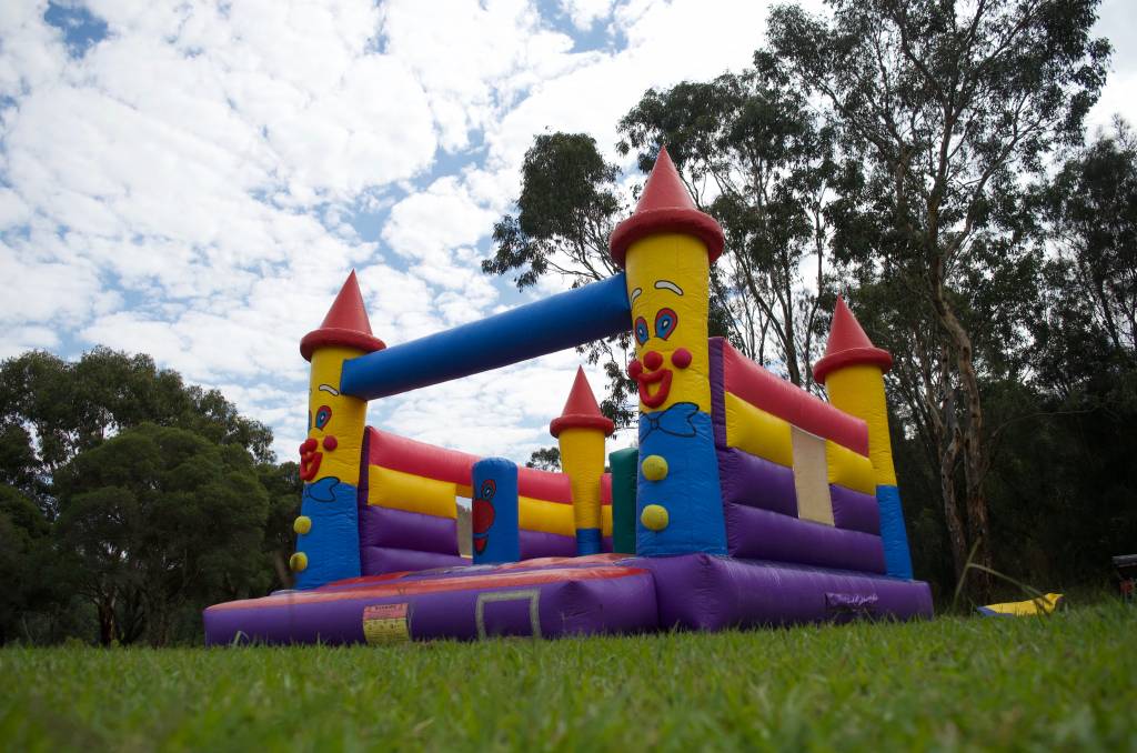 Clown themed jumping castle