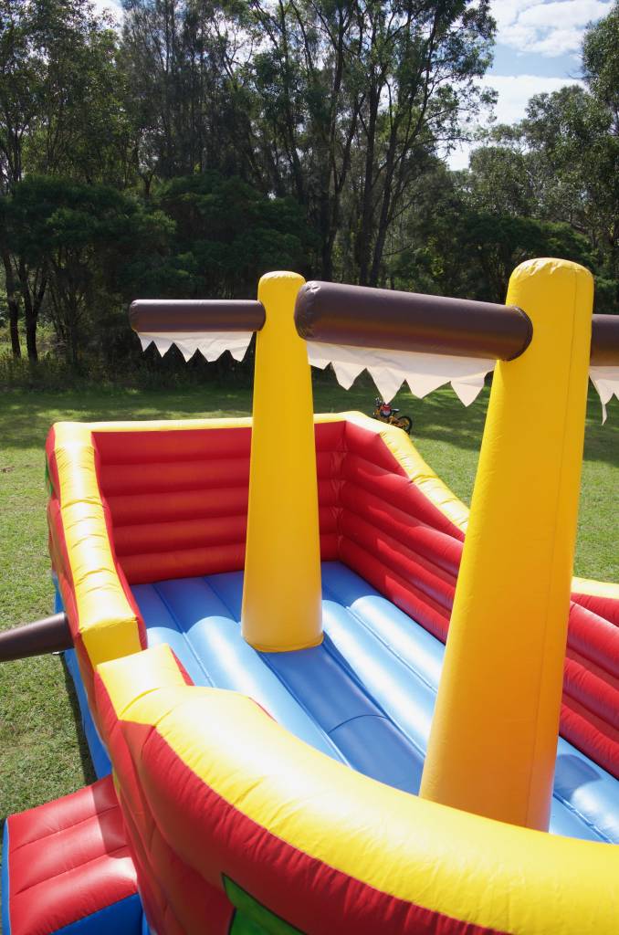 Top of pirate jumping castle for hire