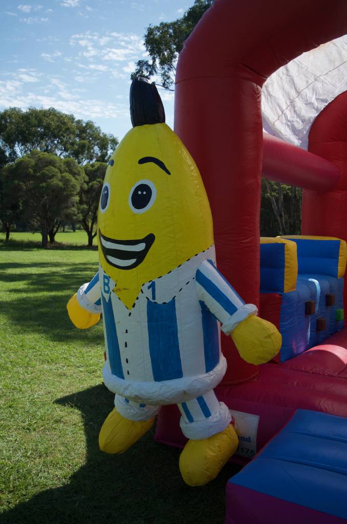 Banana in Pyjamas B1 inflatable on jumping castle