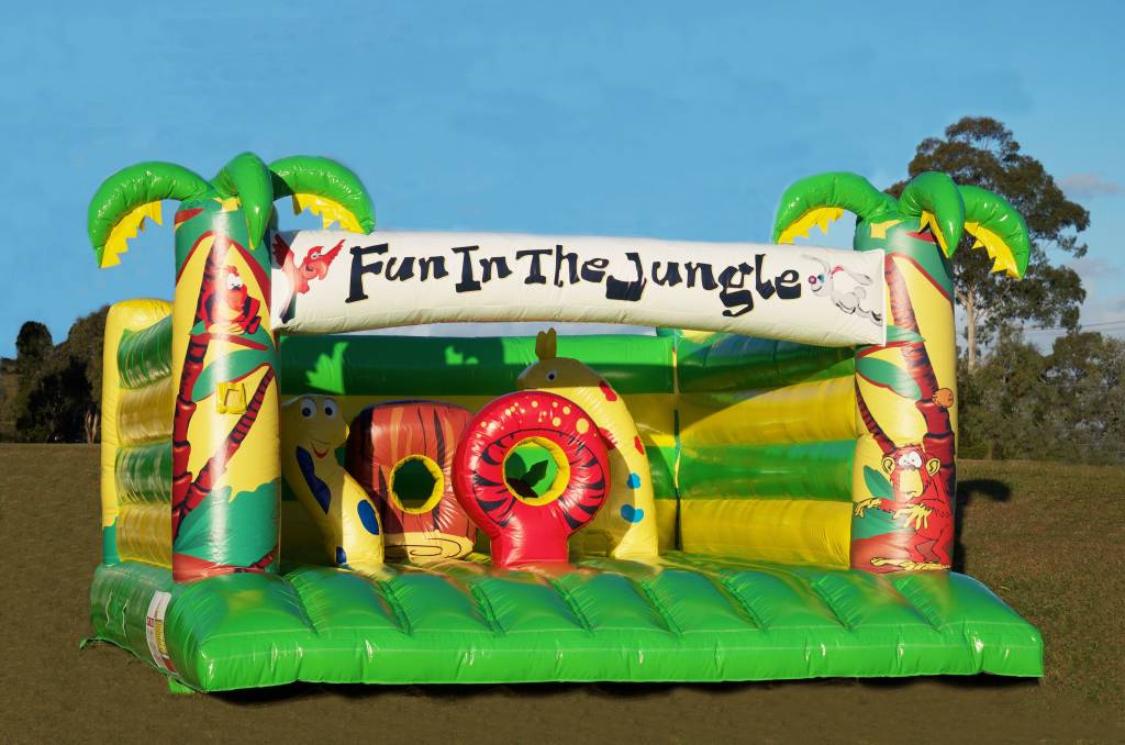 Jungle themed jumping castle hire