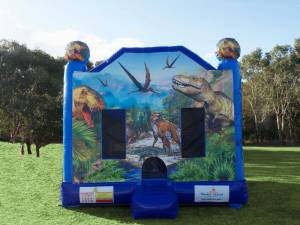 Medium blue dinosaur castle