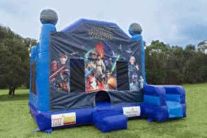 Medium blue Star Wars castle hire