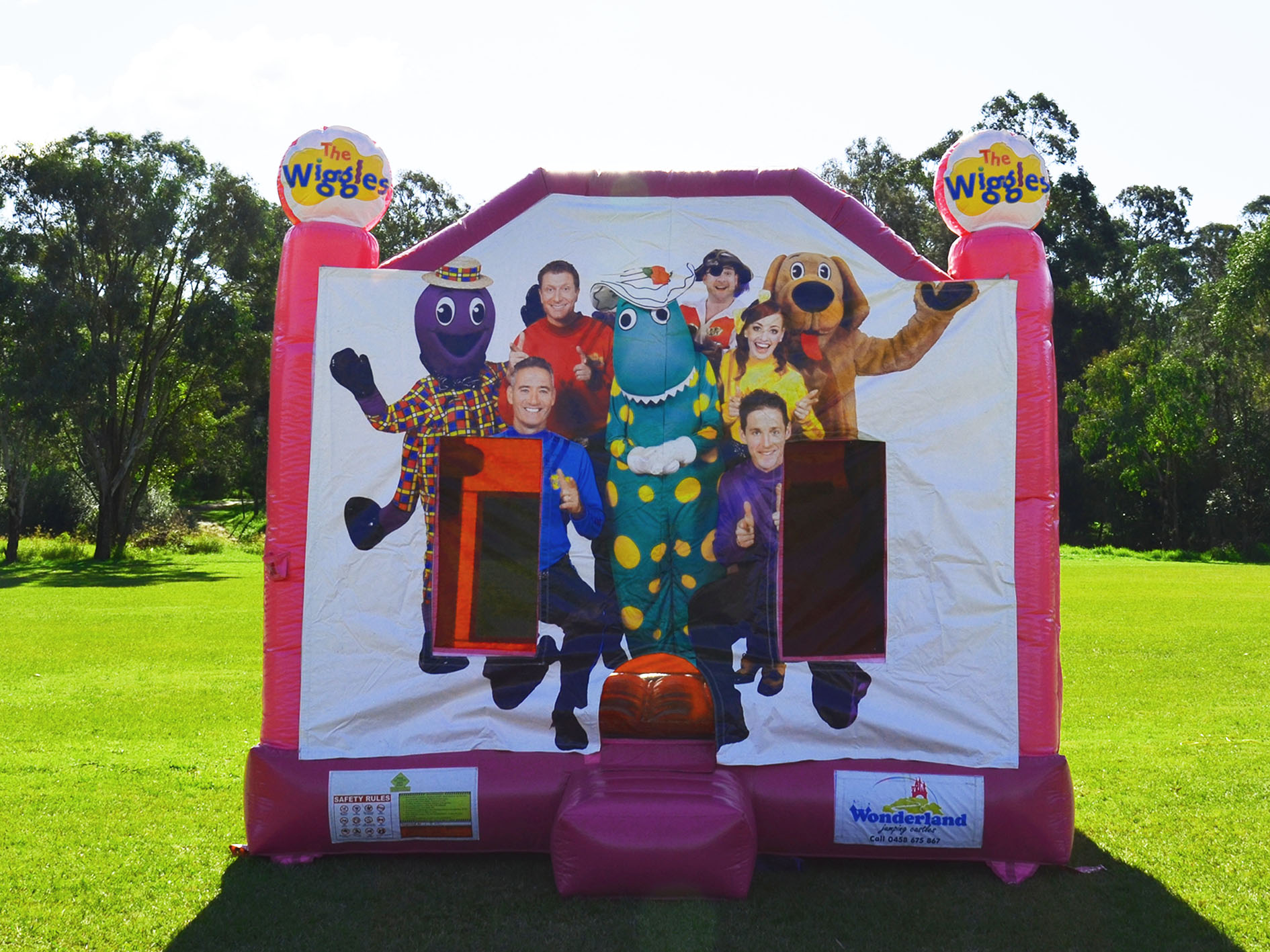 The Wiggles Jumping Castle Hire and Slide Wonderland Jumping Castles