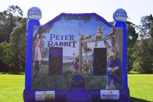 Blue Peter Rabbit jumping castle