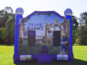 Blue Peter Rabbit jumping castle